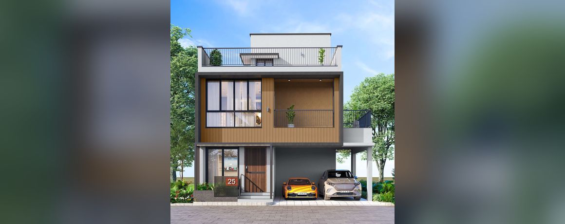 Radiance Edgewood – villa front elevation (artist's impression)