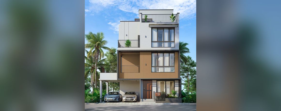 Radiance Edgewood – G+2 villa with balcony (artist's impression)